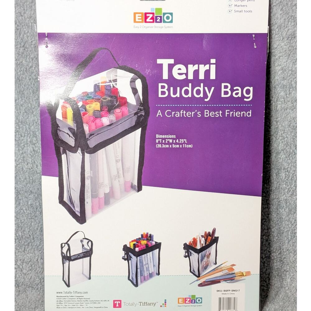 TOTALLY-TIFFANY Terri Buddy Bag Craft Storage Organizer Marker Pen Tool NEW